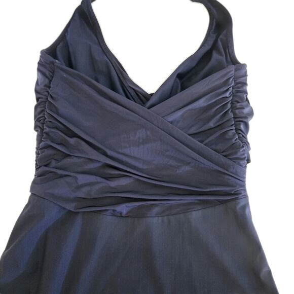 Heidi Klein Body Wrap Navy One Piece Swimsuit Size M - Picture 6 of 14